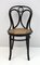 Geschwungene Stühle aus Buche & Stroh, Thonet zugeschrieben, Wien, 1890er, 2er Set 2