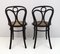Curved Beech and Straw Chairs attributed to Thonet, Vienna, 1890s, Set of 2 5