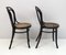 Curved Beech and Straw Chairs attributed to Thonet, Vienna, 1890s, Set of 2 7