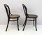 Curved Beech and Straw Chairs attributed to Thonet, Vienna, 1890s, Set of 2, Image 7