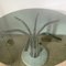 Italian Round Dining Table with Smoking Glass Top & Marble Base 3