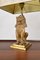 Asian Gold Brass Gilt Foo Dogs Table Lamps, 1960s, Set of 2, Image 8