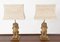 Asian Gold Brass Gilt Foo Dogs Table Lamps, 1960s, Set of 2 1