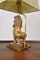 Asian Gold Brass Gilt Foo Dogs Table Lamps, 1960s, Set of 2, Image 10