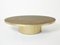 Large Oval Oxidized Brass Coffee Table by Isabelle and Richard Faure, 1970s, Image 1