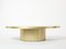 Large Oval Oxidized Brass Coffee Table by Isabelle and Richard Faure, 1970s 9