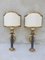 Brass Wall Lamps with Lampshade, Set of 2 1