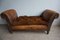 French Distressed Leather Adjustable Loveseat or Daybed, 1900s, Image 8