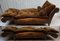 French Distressed Leather Adjustable Loveseat or Daybed, 1900s, Image 15