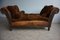 French Distressed Leather Adjustable Loveseat or Daybed, 1900s, Image 30
