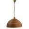 Split Reed & Brass Pendant Lamp, Italy, 1970s, Image 1