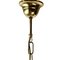 Split Reed & Brass Pendant Lamp, Italy, 1970s 5