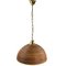 Split Reed & Brass Pendant Lamp, Italy, 1970s 6