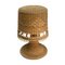 Grande Lampe de Bureau Champignon Scandinave en Osier, 1960s ou 1970s 9