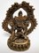 Deidad tibetana de bronce en base de loto, Imagen 2
