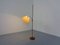 Teak & Brass Floor Lamp, Denmark, 1950s 10