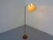 Teak & Brass Floor Lamp, Denmark, 1950s, Image 7
