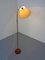 Teak & Brass Floor Lamp, Denmark, 1950s 11