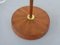 Teak & Brass Floor Lamp, Denmark, 1950s, Image 22