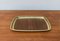 Mid-Century Brass Tray with Teak Veneer, 1960s, Image 9