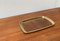 Mid-Century Brass Tray with Teak Veneer, 1960s, Image 4