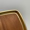 Mid-Century Brass Tray with Teak Veneer, 1960s, Image 11