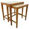 Tavolini ad incastro in ceramica e legno, Germania, anni '50, Immagine 1