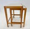 Ceramic & Wood Nesting Tables, Germany, 1950s, Set of 2, Image 5