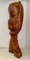 Abstract Virgin & Child Sculpture in Olive Wood, 1970s 1