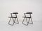 Black Folding Chairs by Per Skipper, Italy, 1970s, Set of 2 1