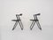 Black Folding Chairs by Per Skipper, Italy, 1970s, Set of 2 5