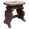 Italian Stool in Walnut, 1600s 1