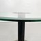 Tavolino da caffè moderno in vetro verde, metallo nero e pietra grigia, Italia, anni '80, Immagine 6