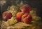 Joseph Eugene Gilbault, Bodegón con melocotones y uvas, siglo XIX, óleo sobre lienzo, enmarcado, Imagen 3