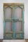 Antique Indian Hand-Carved & Painted Door, 1900s 1