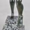 P Le Faguays, Art Deco Frau mit Ball, 20. Jh., Bronze 9