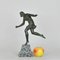 P Le Faguays, Art Deco Woman with Ball, 20th Century, Bronze 1