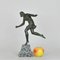 P Le Faguays, mujer Art Déco con pelota, siglo XX, bronce, Imagen 1