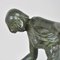 P Le Faguays, Art Deco Woman with Ball, 20th Century, Bronze 20