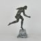 P Le Faguays, Art Deco Frau mit Ball, 20. Jh., Bronze 23