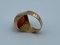14k Cornaline Oval Gold Ring, Imagen 5