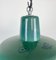 Industrial Green Enamel Pendant Lamp, 1960s 3