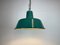 Industrial Green Enamel Pendant Lamp, 1960s 10