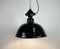 East German Enamel Factory Hanging Lamp from LBD Veb Leuchtenbau Dresden, 1950s 13