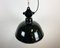 East German Enamel Factory Hanging Lamp from LBD Veb Leuchtenbau Dresden, 1950s 6