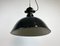 East German Enamel Factory Hanging Lamp from LBD Veb Leuchtenbau Dresden, 1950s 7