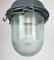 Soviet Industrial Grey Bunker Pendant Light, 1970s 4