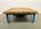 Table Basse Industrielle Bleue, 1960s 11