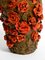 Vaso in argilla fatto a mano con rose rosse di Rosie Fridrin Rieger, 1918, Immagine 9
