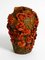 Handgefertigte Clay Vase mit roten Rosen von Rosie Fridrin Rieger, 1918 17